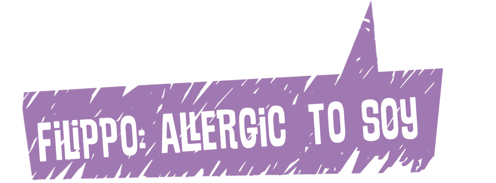 Filippo, allergic to soy